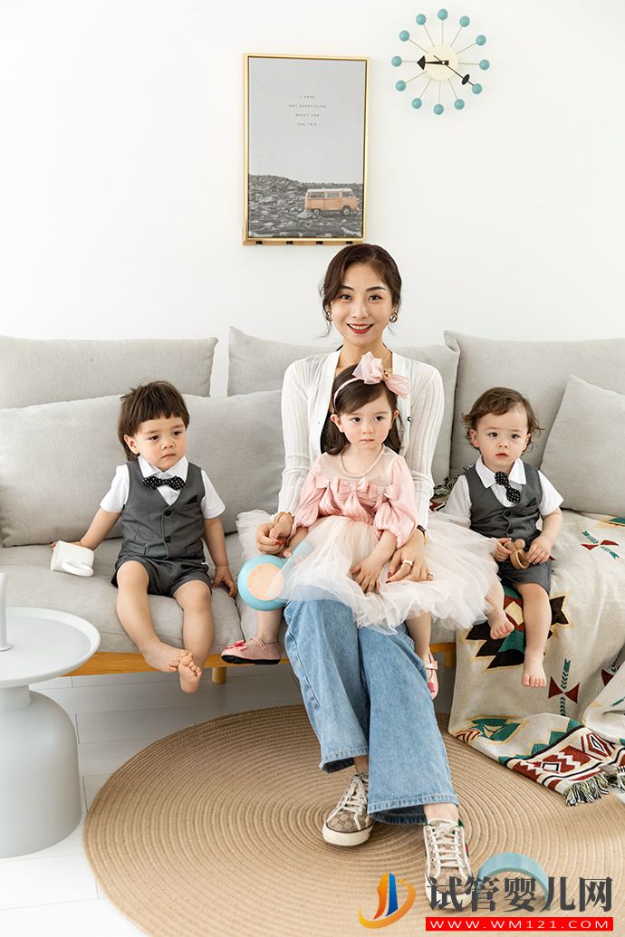 30歲試管未婚媽媽生下混血三胎一般人真的模仿不了(圖1)